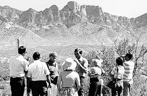 Planning group visit in 1978, laying the groundwork for Catalina State Park's future.